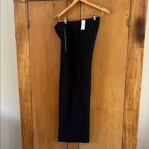 LOFT High Waist Dress Pants - Dark Navy